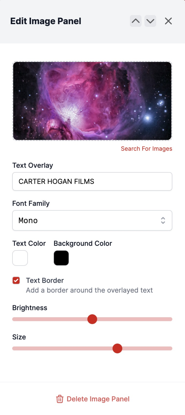 Inbox user interface